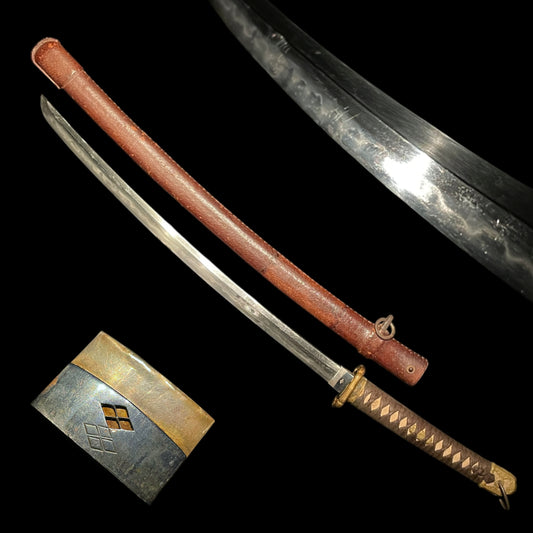 Ryakushiki GUNTO 略式軍刀, Family crest Habaki, Japanese Army Officer Sword