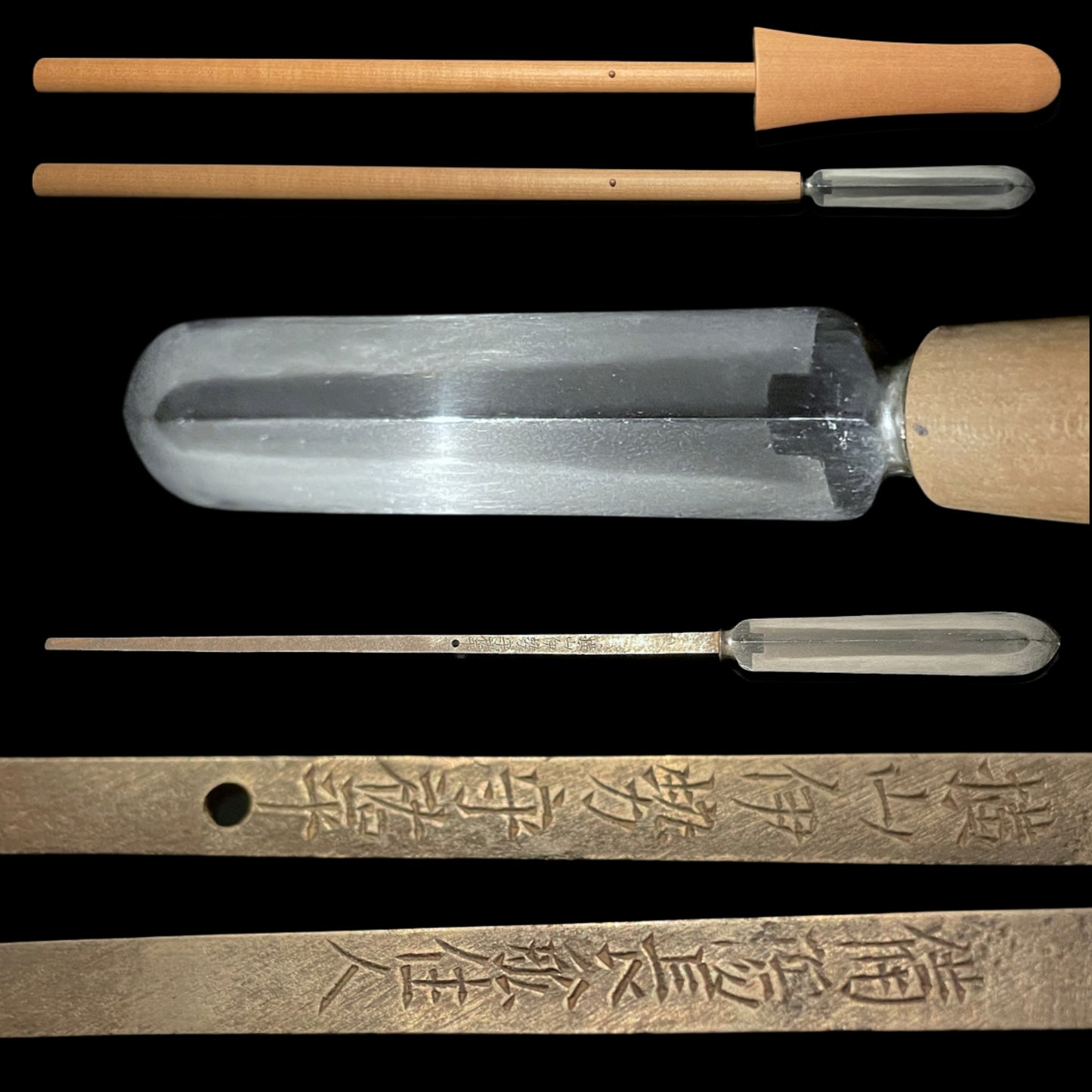 Ryoshinogi-Yari 両鎬槍, Yokoyama Isenokami Sukehira 横山伊勢守祐平 signed, edo period