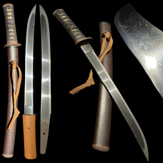 Hirazukuri Tanto with Shirasaya, Doragon Menuki, Edo period mumei