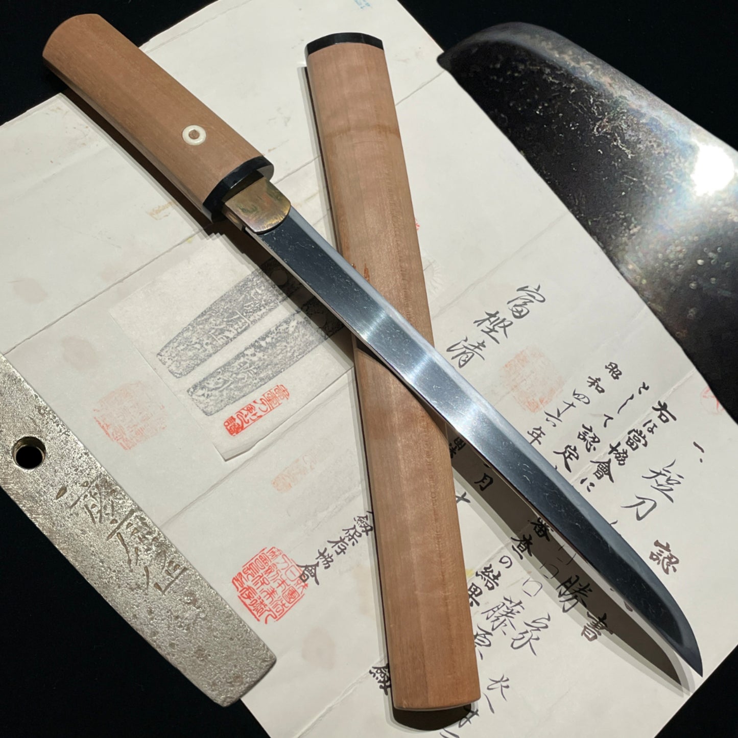 Katsuie 勝家 signed TANTO in Shirasaya, Edo period, NBTHK Certificate