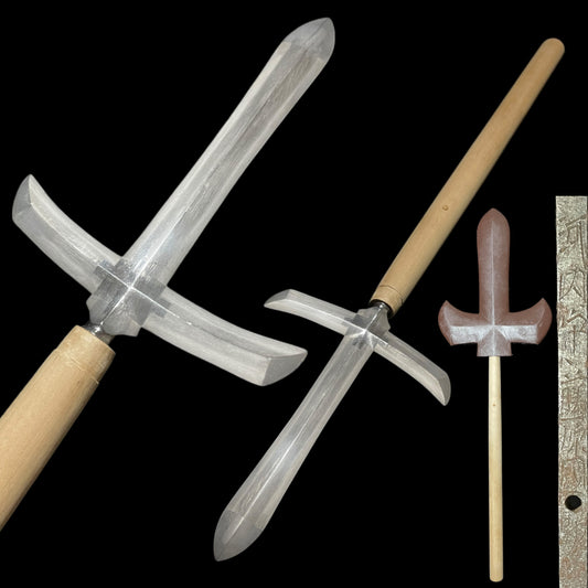 JUMONJI-YARI 十文字槍, Kawachinokami Kunisuke 河内守國助 signed, Early Edo period