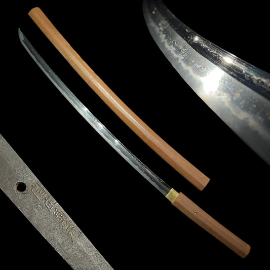 Sekiju Kanemoto 関住兼元 signed, Long Wakizashi, KOTO Muromachi period