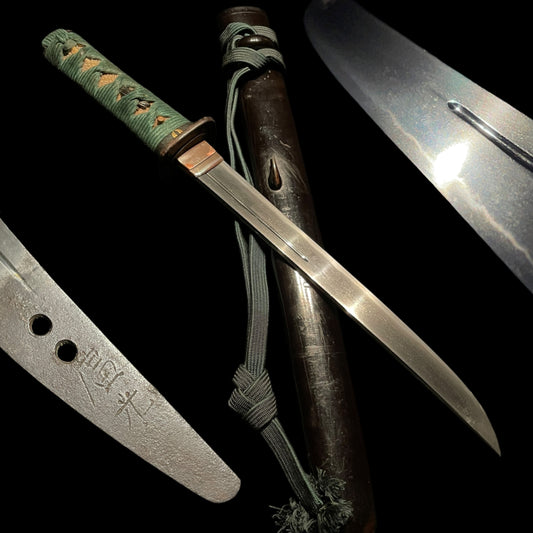 Hiromitsu 廣光 signed TANTO, with Kozuka, Muromachi period