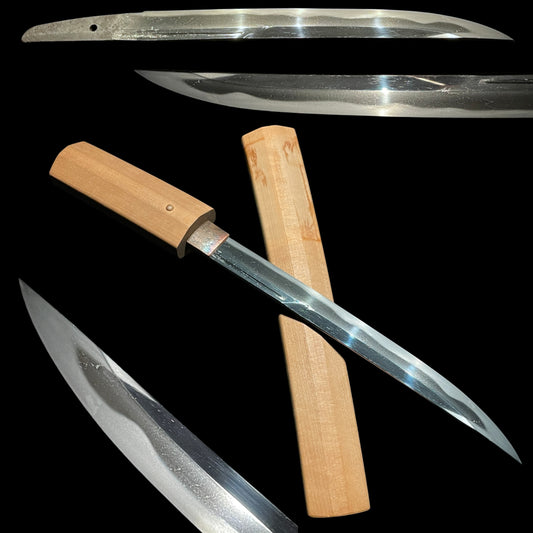 Unokubi Zukuri Polished TANTO, Edo period mumei