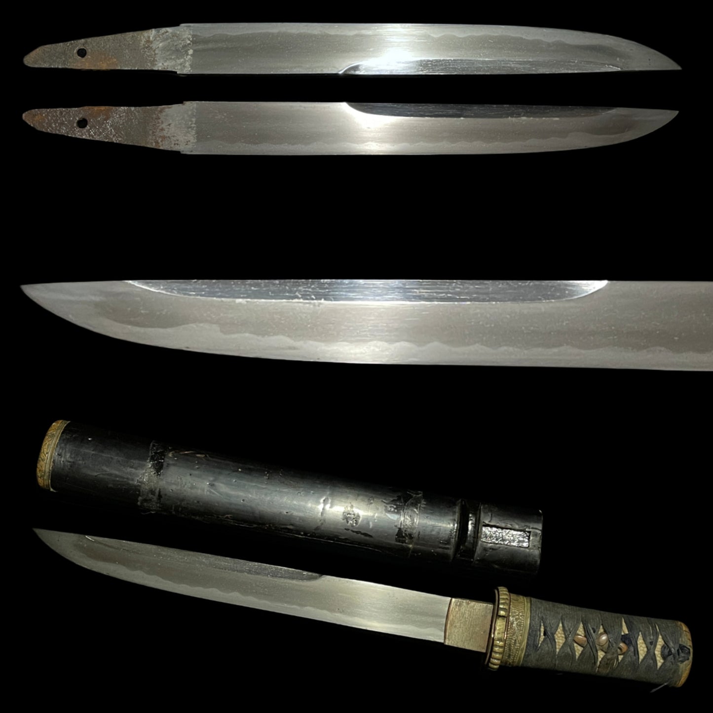 UNOKUBI-ZUKURI 鵜首造り TANTO, Matsushiro Koshirae 松代拵, Edo period mumei