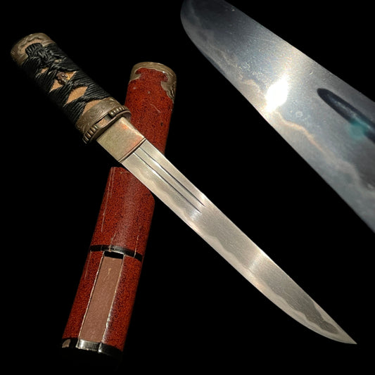 Rugged Red TANTO, Matsushiro Koshirae, Late Edo period mumei