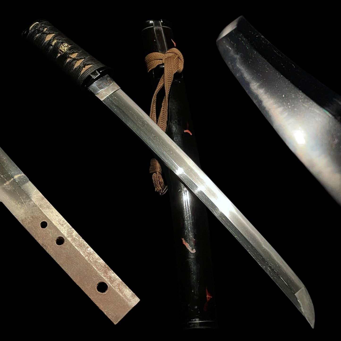 Oosuriage-Mumei Short WAKIZASHI, Aikuchi Koshirae, Edo period mumei