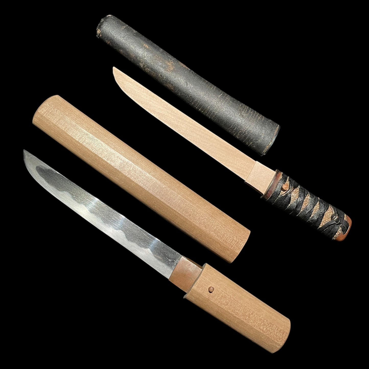 Aikuchi Tanto Kaiken, Matsushiro Kanetora 1819 松代兼乕 文政二年 signed, Late Edo