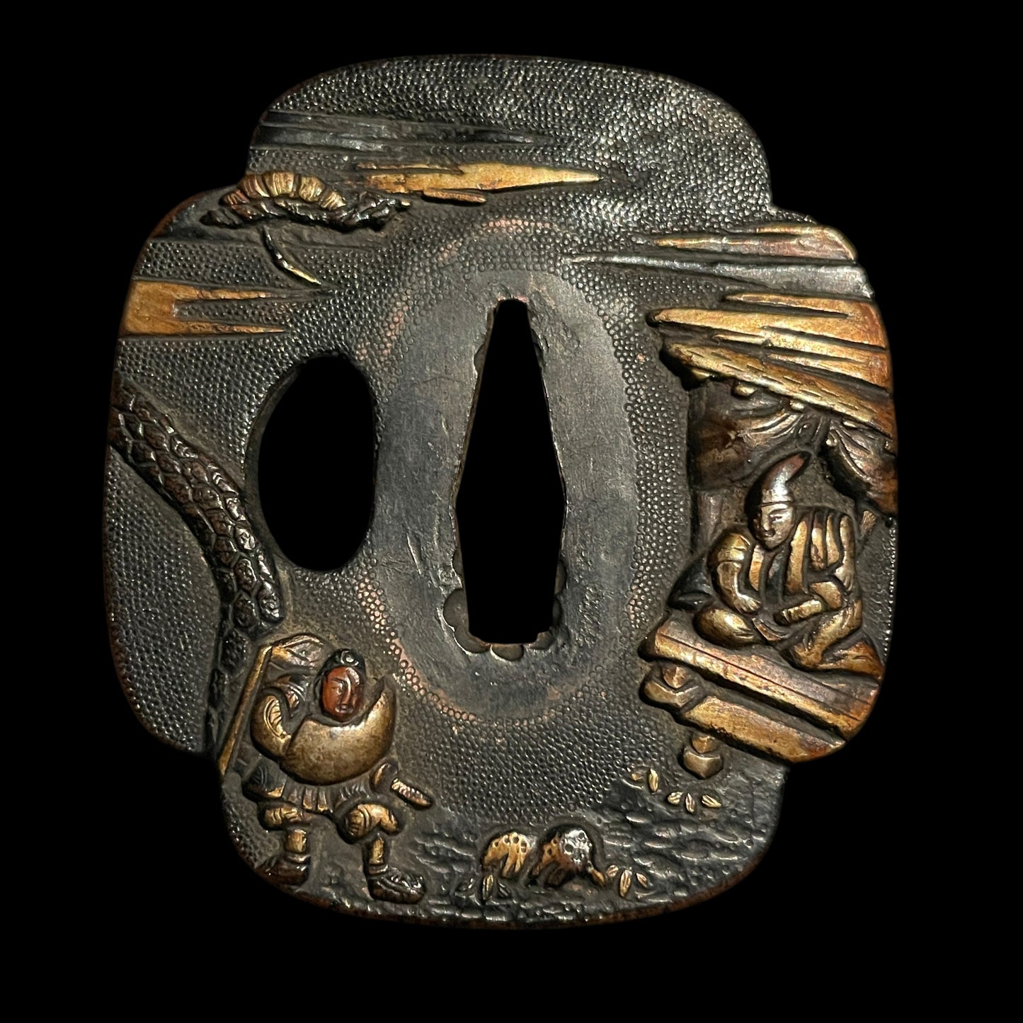 NAGAMAKI-NAOSHI 長巻直 Wakizashi, Ornate Mountings Koshirae, with Kozuka