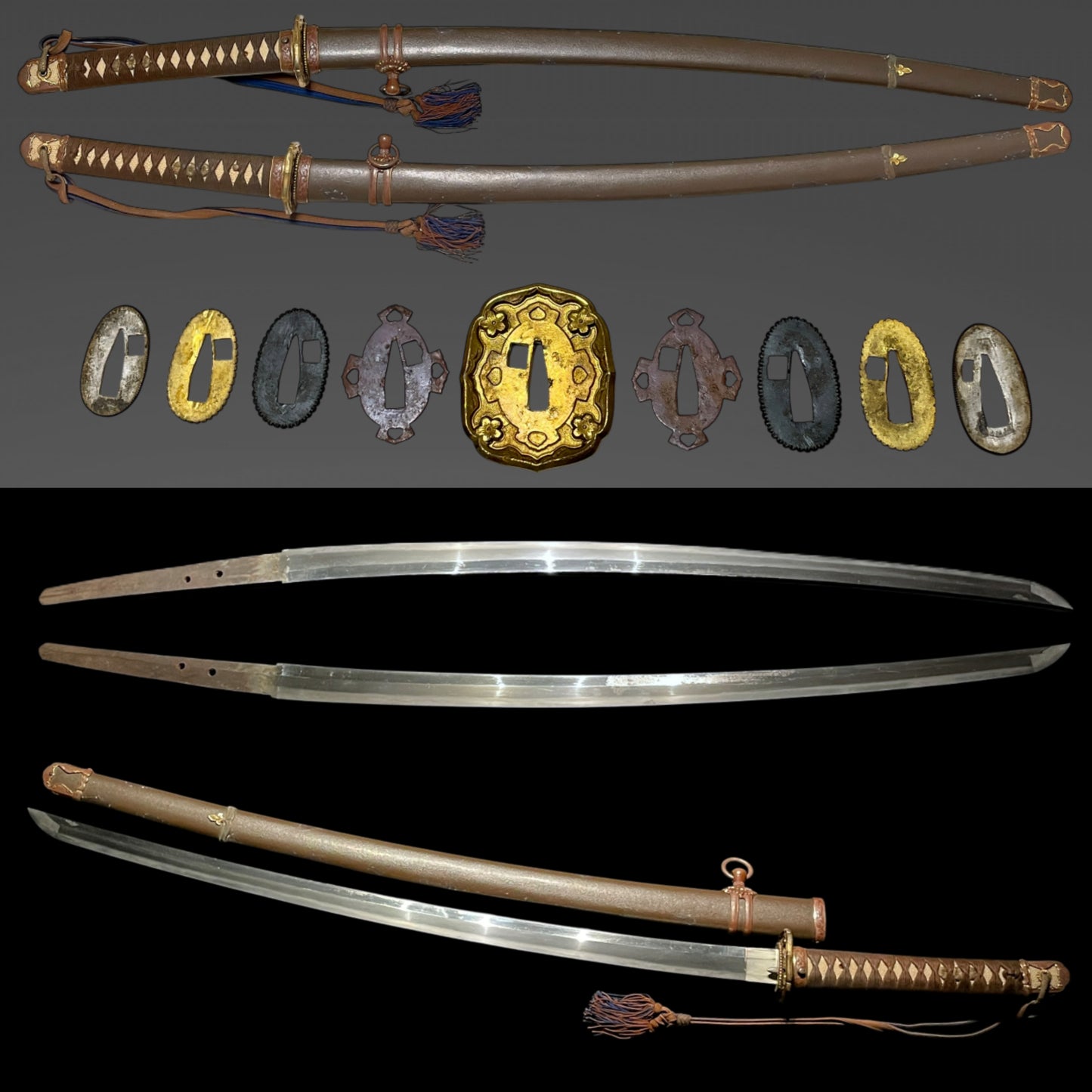 Type98 GUNTO 九八式軍刀 with Tassel, Numbering Seppa, WW2 Original Japanese Army Sword