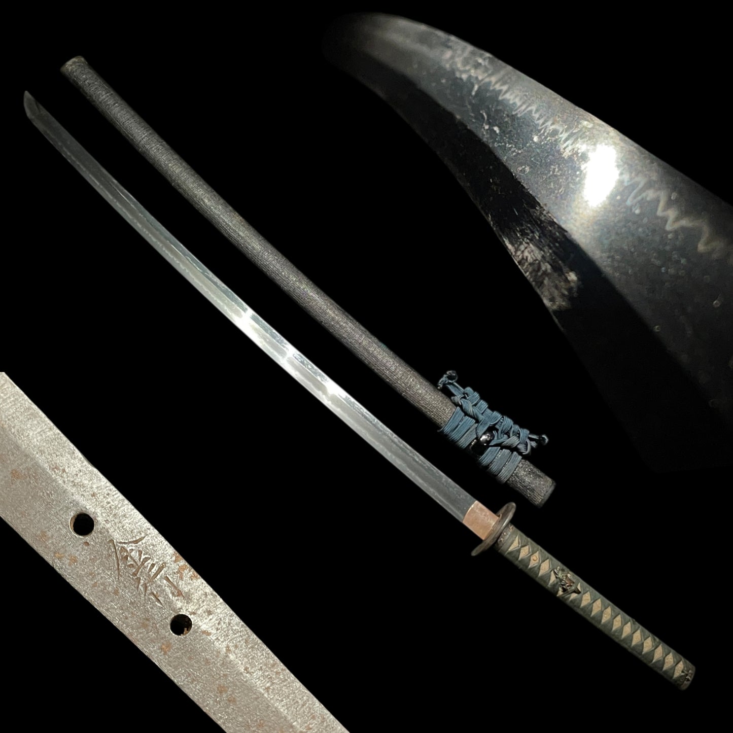 Long KATANA Kaneyuki 金行 signed, Nagasa 70.1cm (27.6in),  Heavy Blade, Edo period
