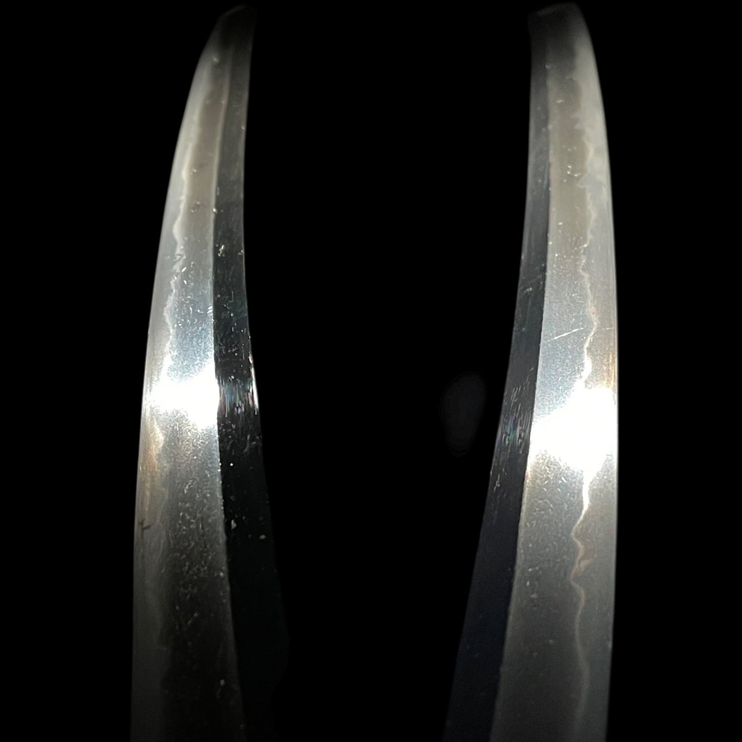 Thundercloud 雷雲 Fuchikashira Long Wakizashi, Peony and Butterfly Tsuba