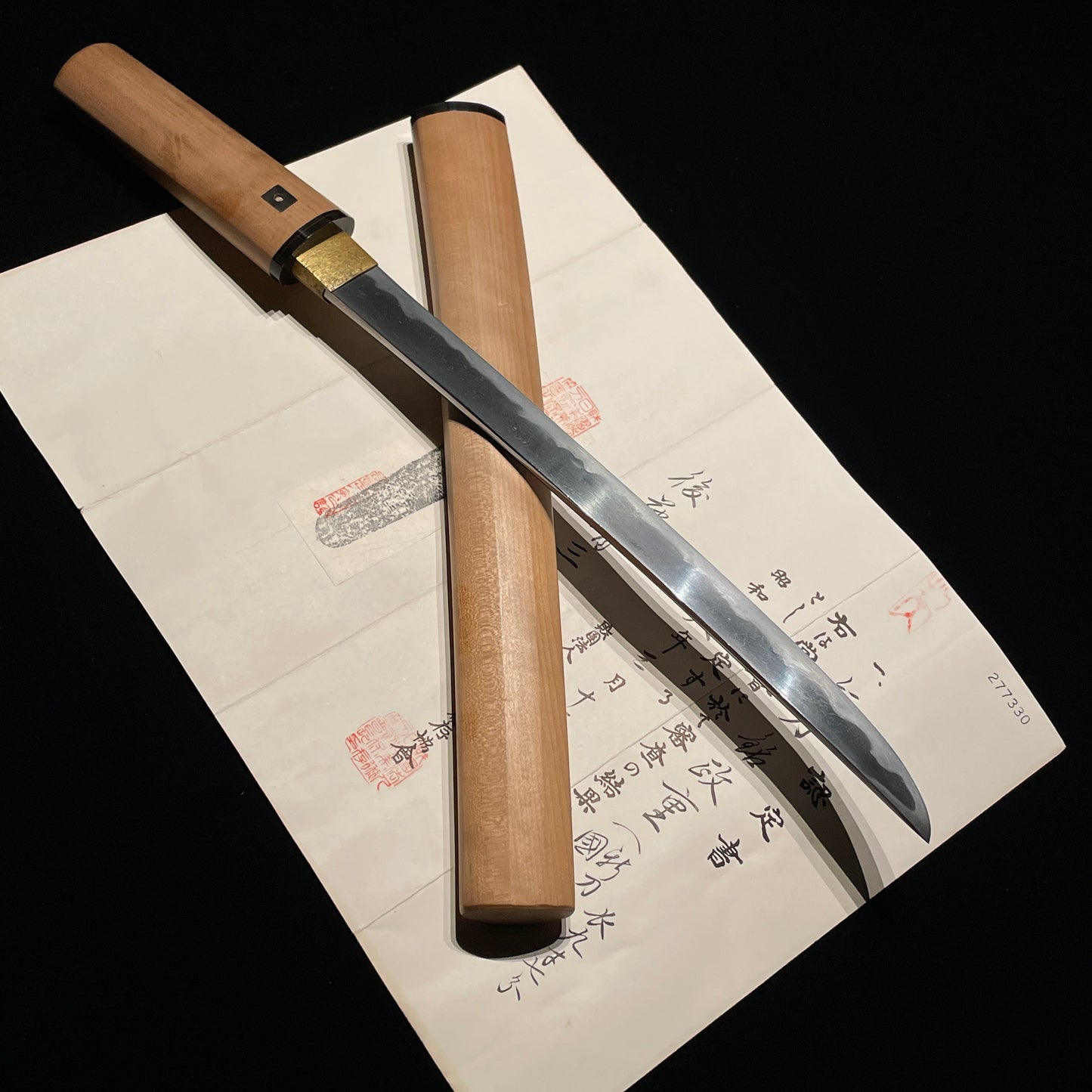 Masashige Hirazukuri Tanto, Early Edo period, NBTHK Certificate