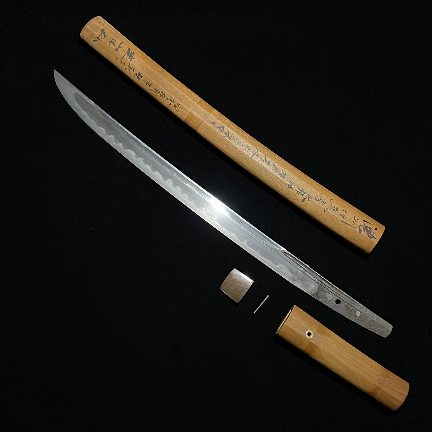 Kanefusa, Naginata-Naoshi Wakizashi, KOTO Muromachi period, Kanzan Sensei Sayagaki