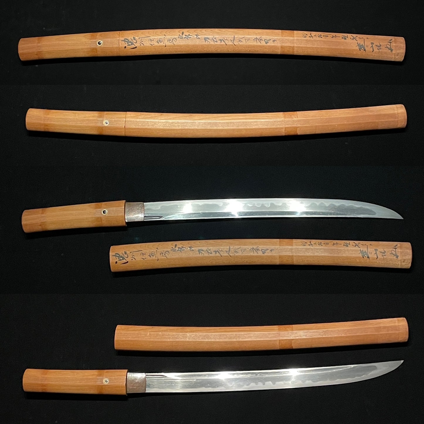 Kanefusa, Naginata-Naoshi Wakizashi, KOTO Muromachi period, Kanzan Sensei Sayagaki