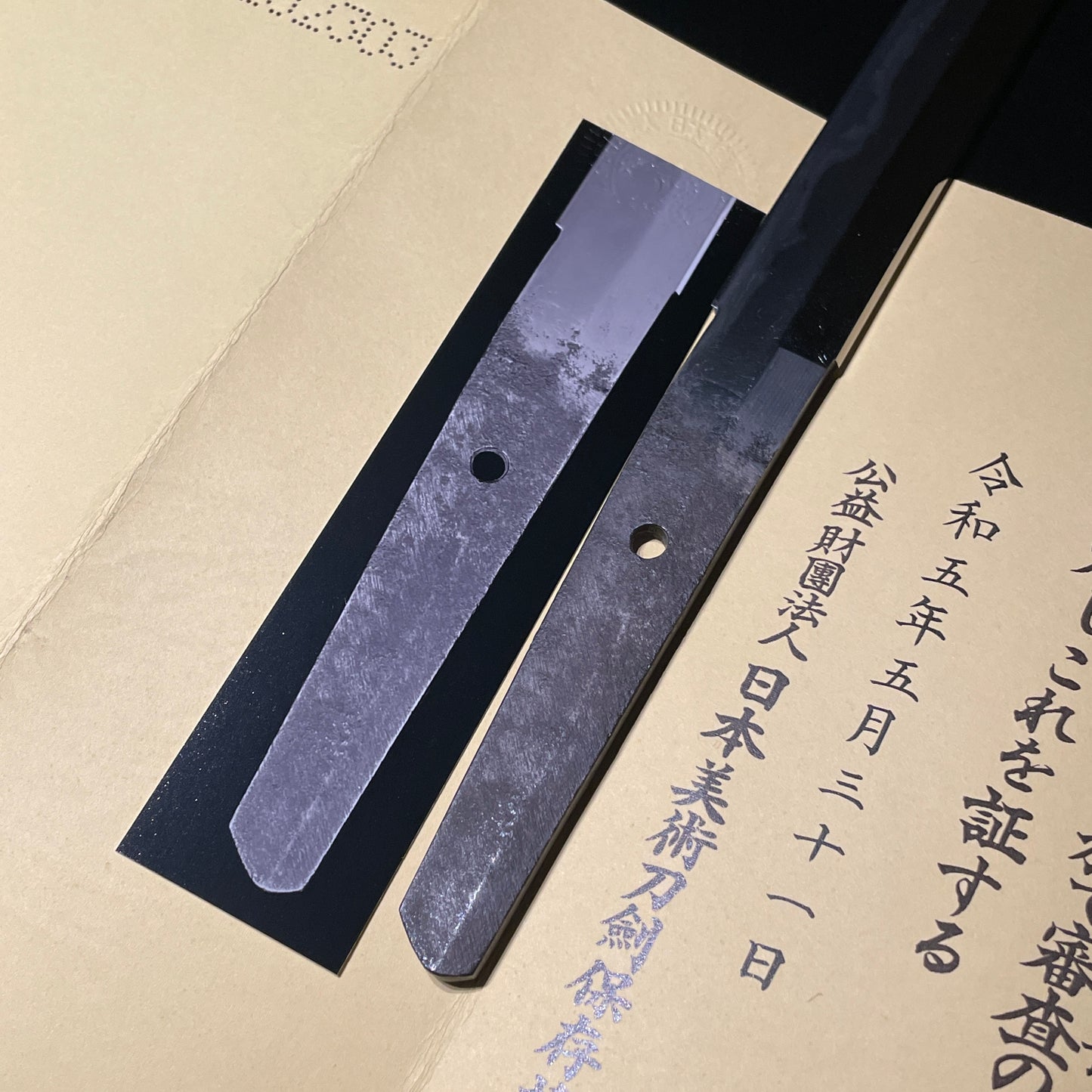 Fujiwara Takada Bungoto Wakizashi, Edo period, Mt.Fuji Habaki, NBTHK Certificate