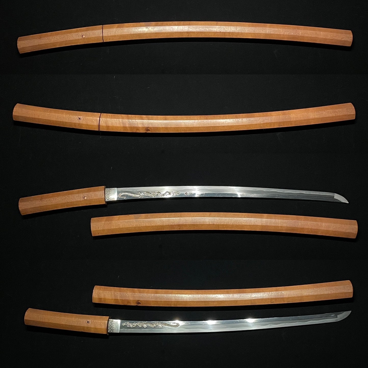 HORIMONO Tamaoi-Ryu Dragon Wakizashi, Edo period mumei