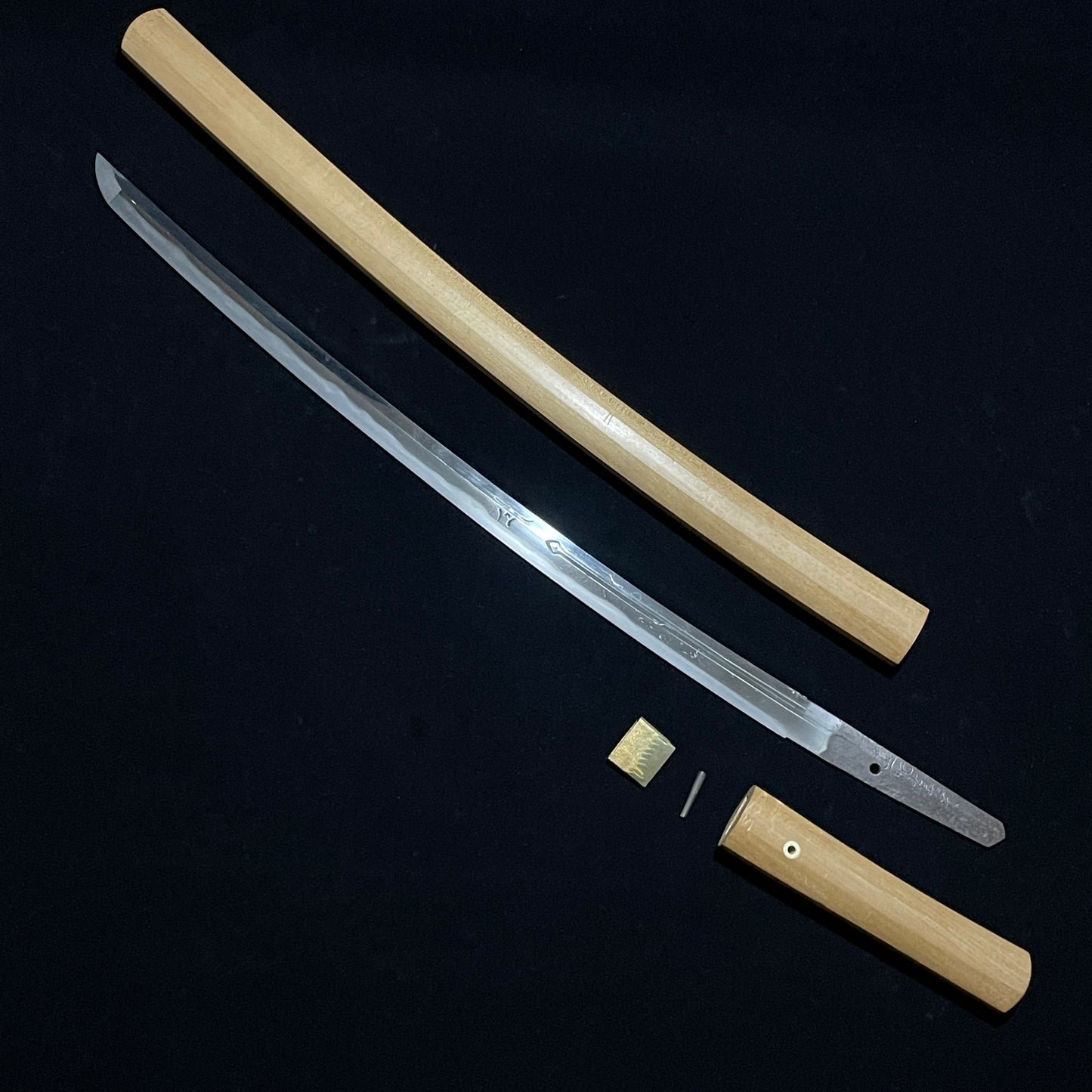 Suken Bonji HORIMONO, Long Wakizashi, Doi Shinryo, Edo period