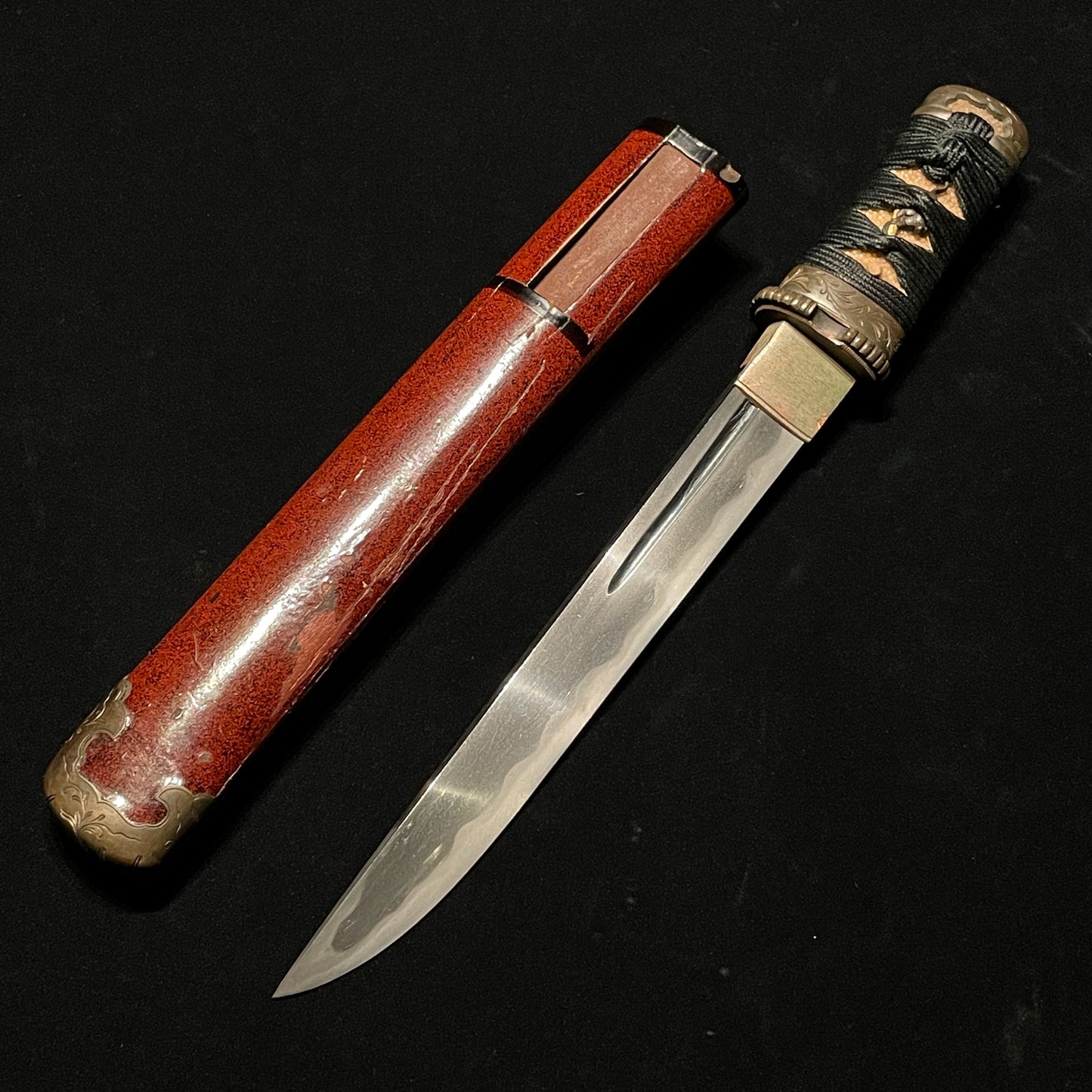 Rugged Red TANTO, Matsushiro Koshirae, Late Edo period mumei