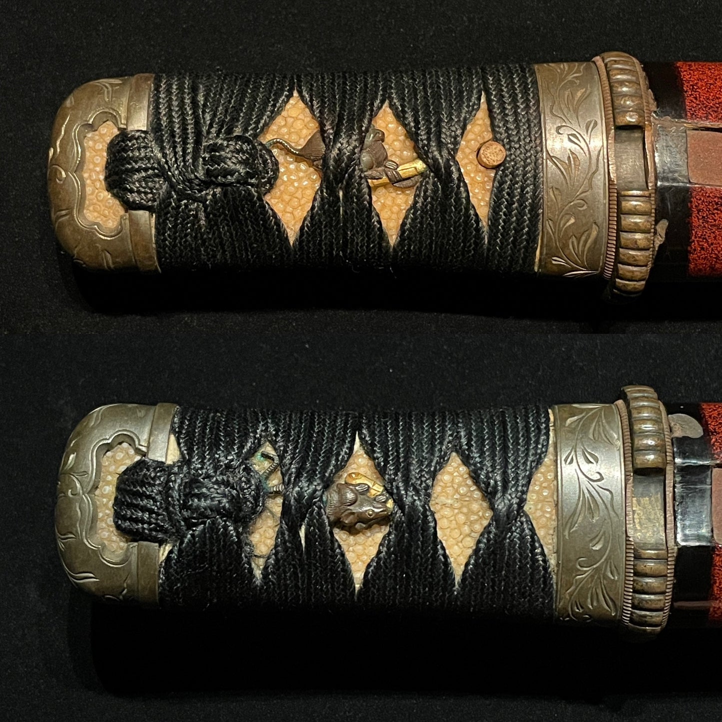 Rugged Red TANTO, Matsushiro Koshirae, Late Edo period mumei