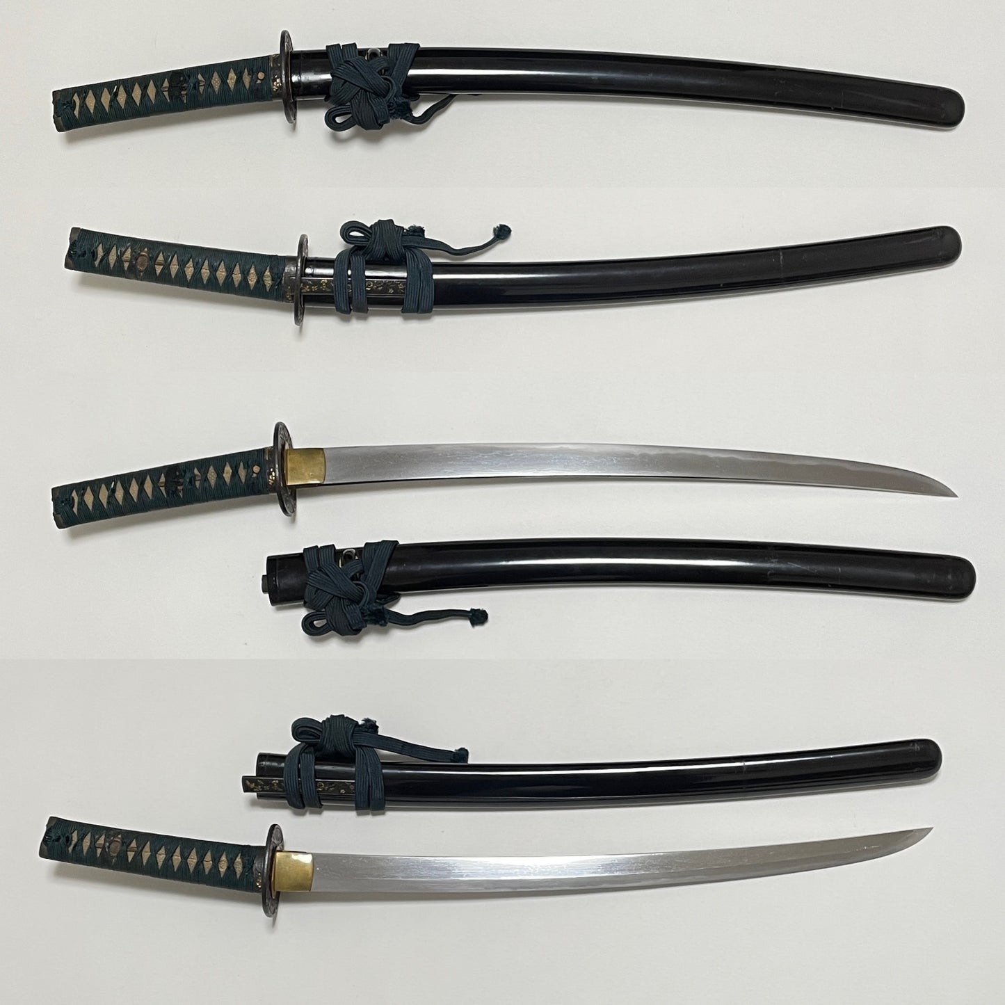 KATAKIRIHA-ZUKURI Kaifuto Wakizashi, with KOZUKA, Edo period mumei