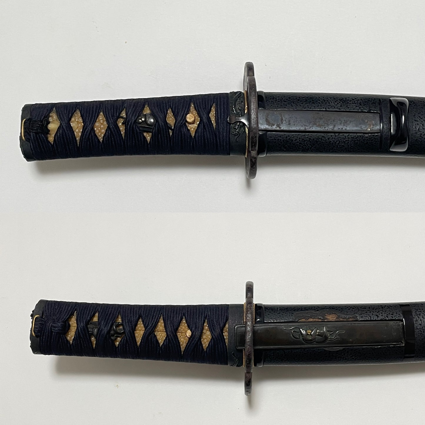 KOTO Mihara Wakizashi, SDragon Fuchikashira, with KOZUKA KOGAI, Muromachi period