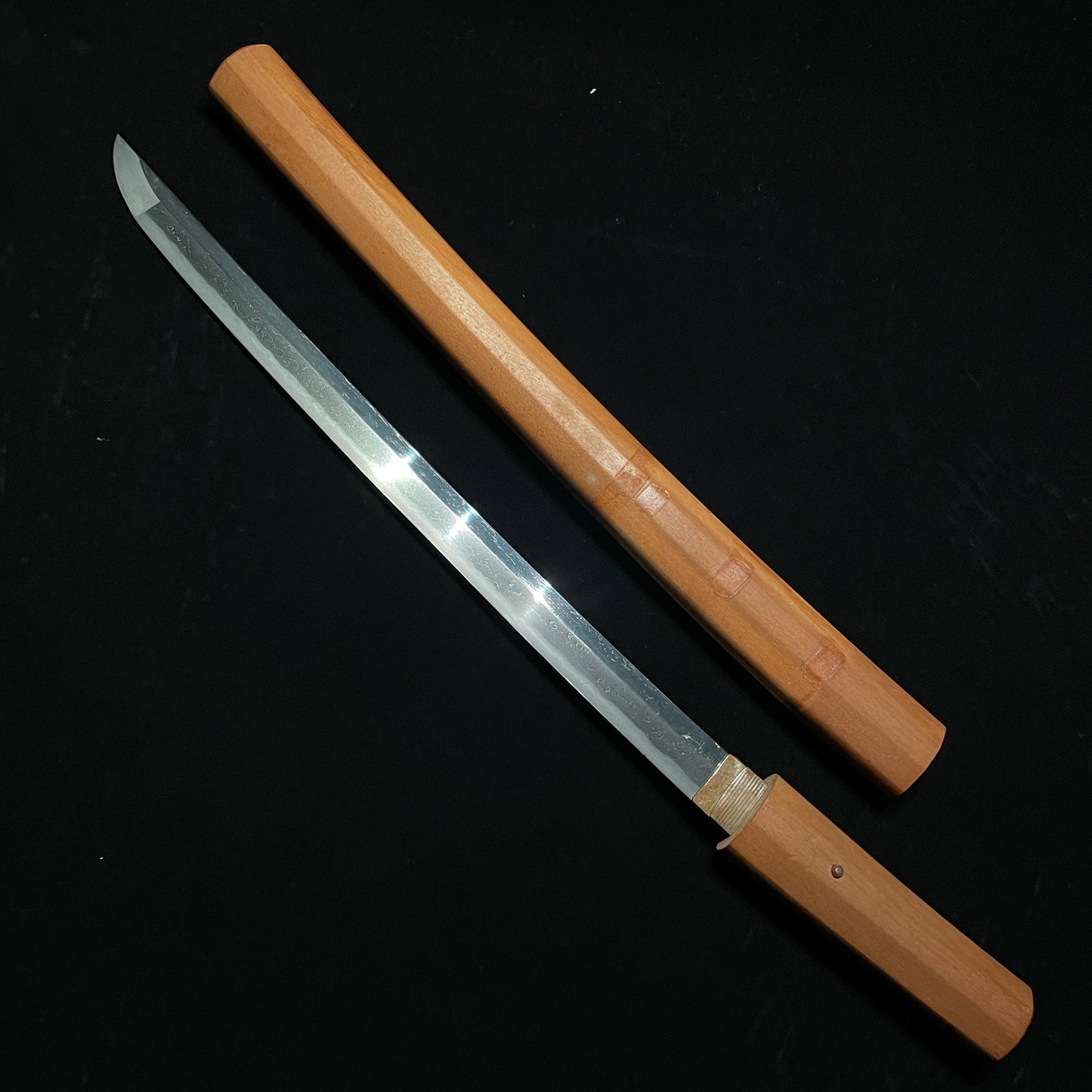 Straight Shirasaya Wakizashi, Edo period mumei