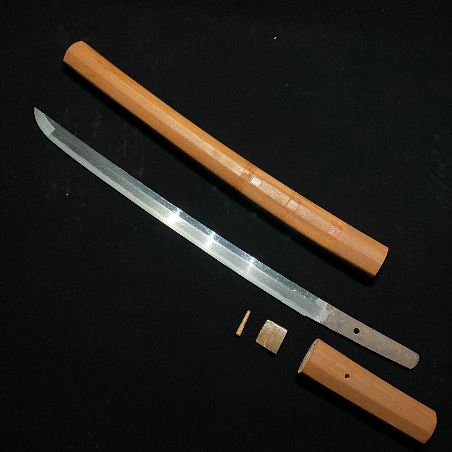 Straight Shirasaya Wakizashi, Edo period mumei