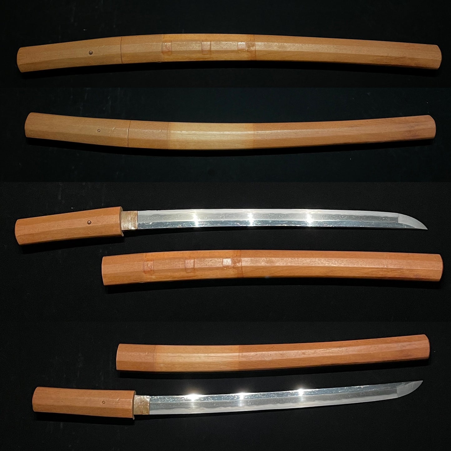 Straight Shirasaya Wakizashi, Edo period mumei