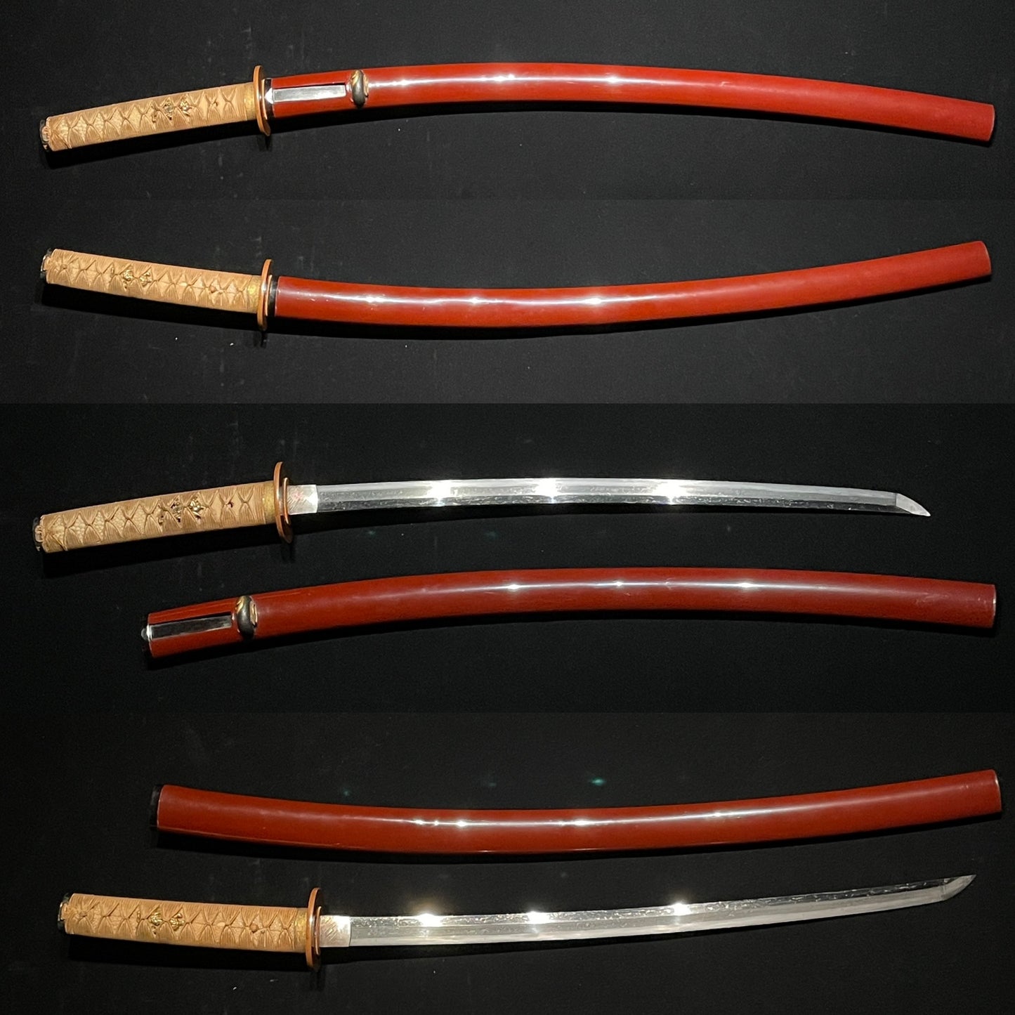 Red Wakizashi, Iganokami Kinmichi, High Grade Fittings, Edo period