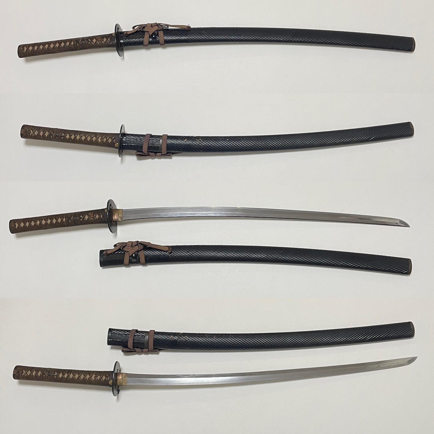 Authentic Black KATANA, Rai Kunitsugu signed, Kizamizaya, Fish Menuki