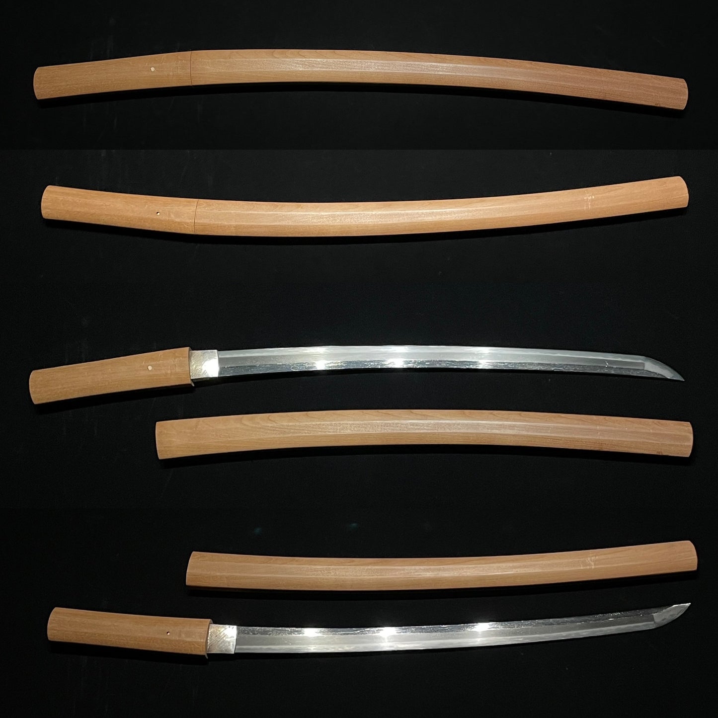 Kogunome Hamon Shirasaya Wakizashi, Edo period mumei