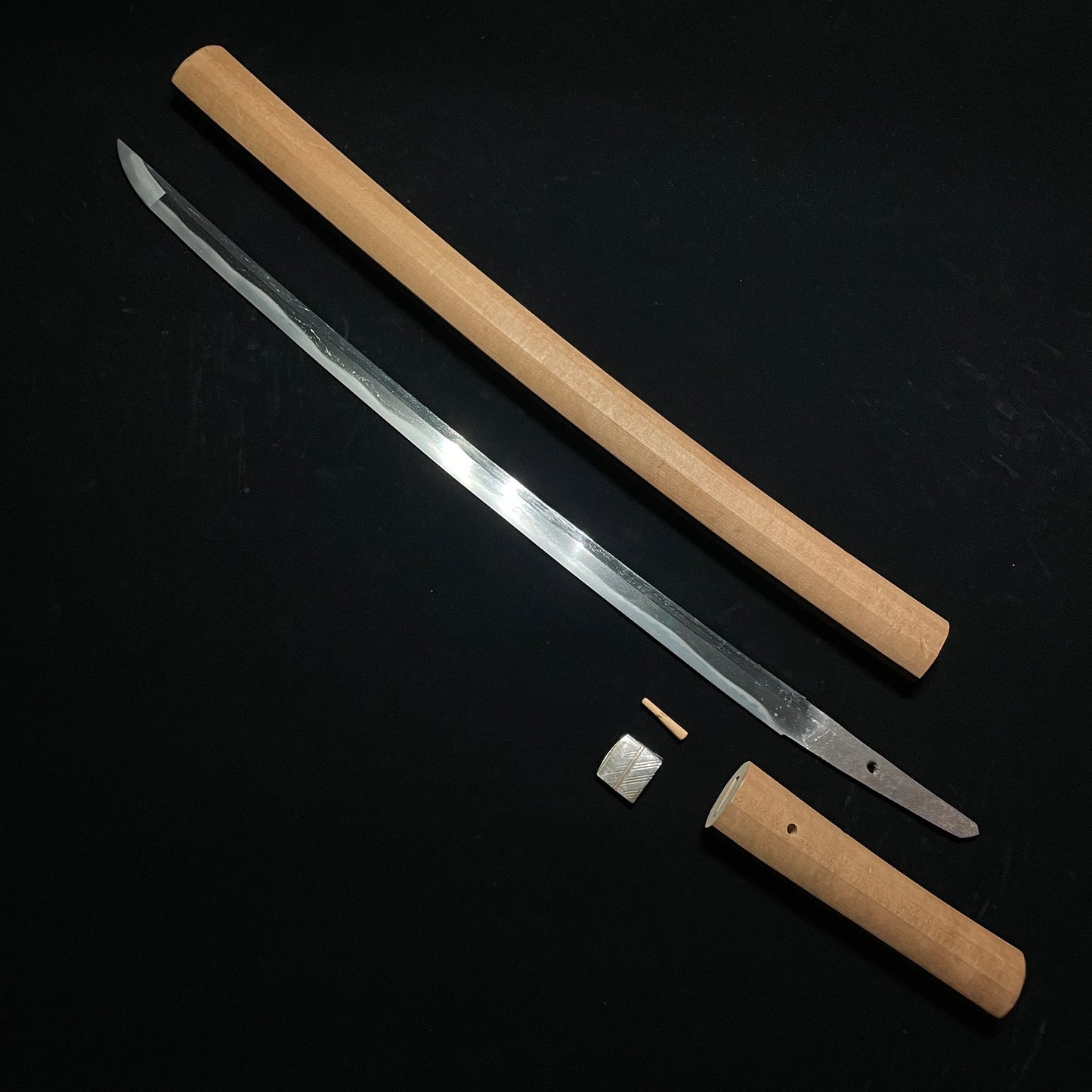 Midareba Polished Wakizashi, Edo period mumei