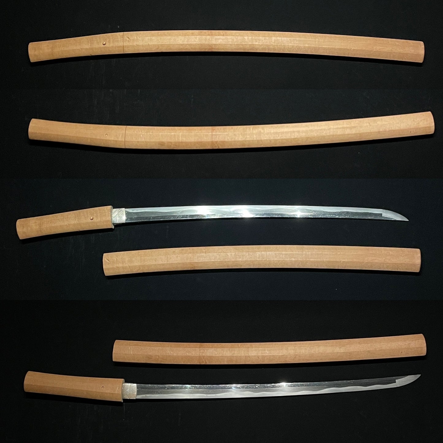 Midareba Polished Wakizashi, Edo period mumei