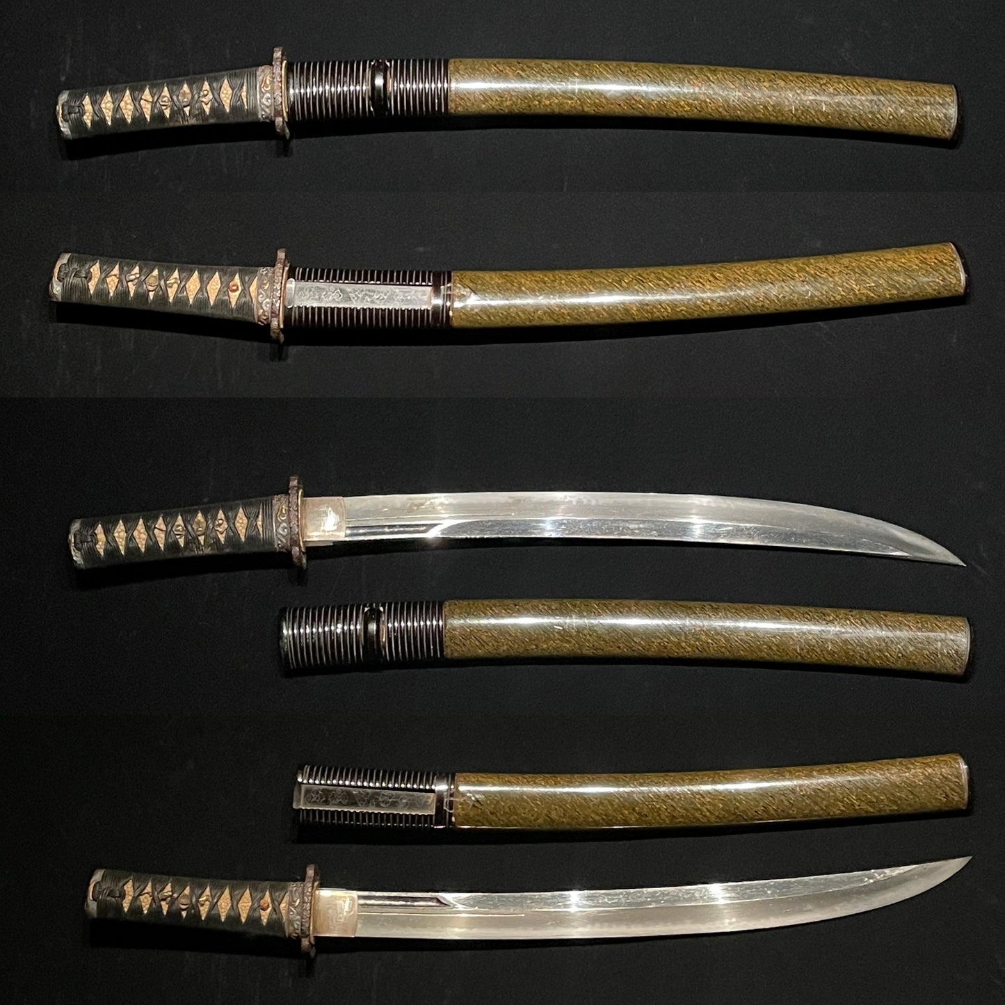 NAGINATA-NAOSHI Zukuri Wakizashi, Echizen Yasutsugu 越前康継 signed , Edo period