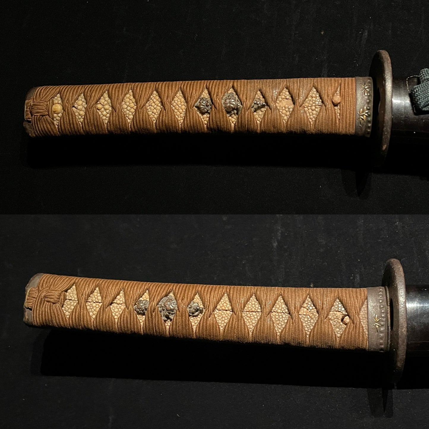 Oonotare Long Wakizashi, Signed TSUBA, Edo period mumei