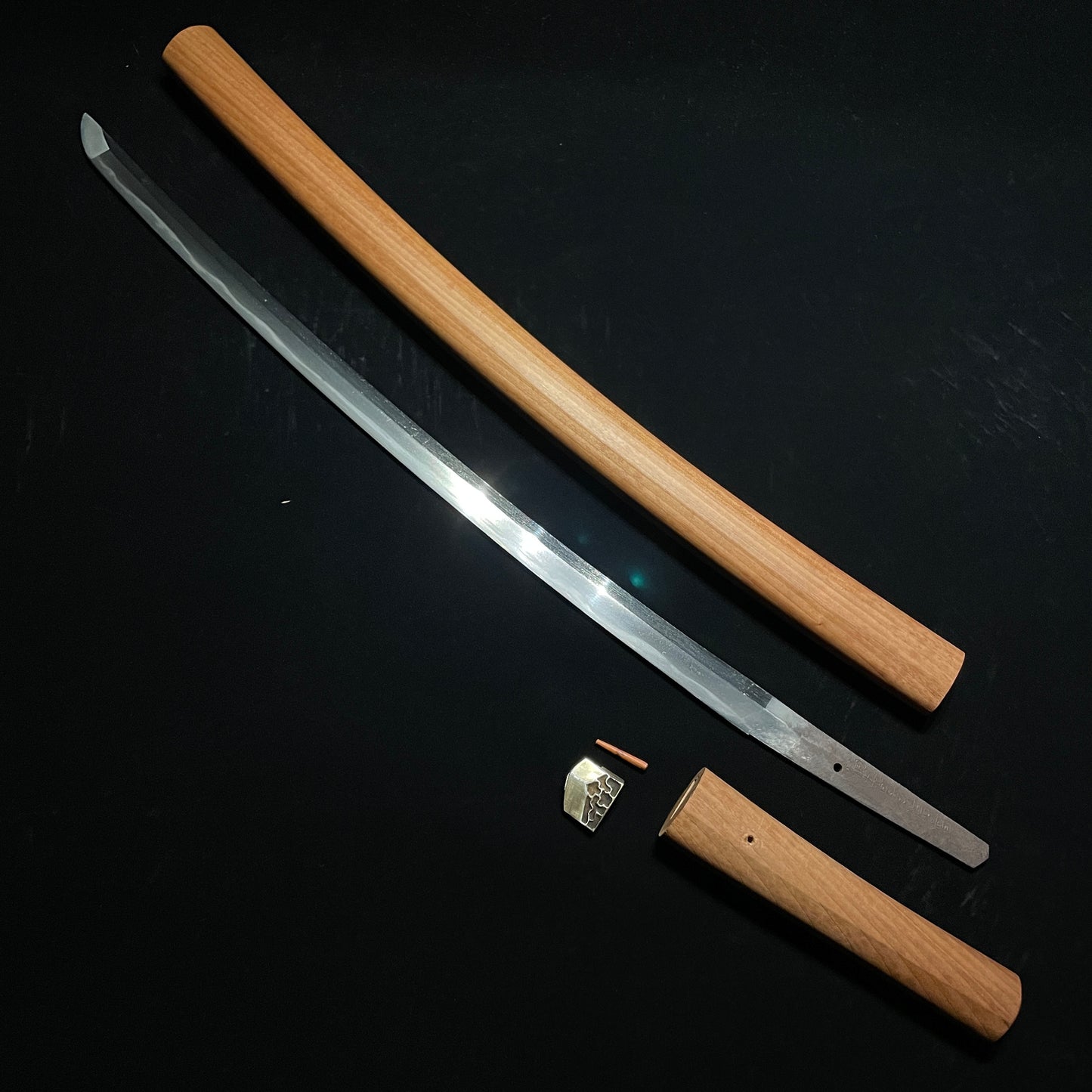 Houkinokami Nobutaka 伯耆守信高 signed Long WAKIZASHI, Early Edo period