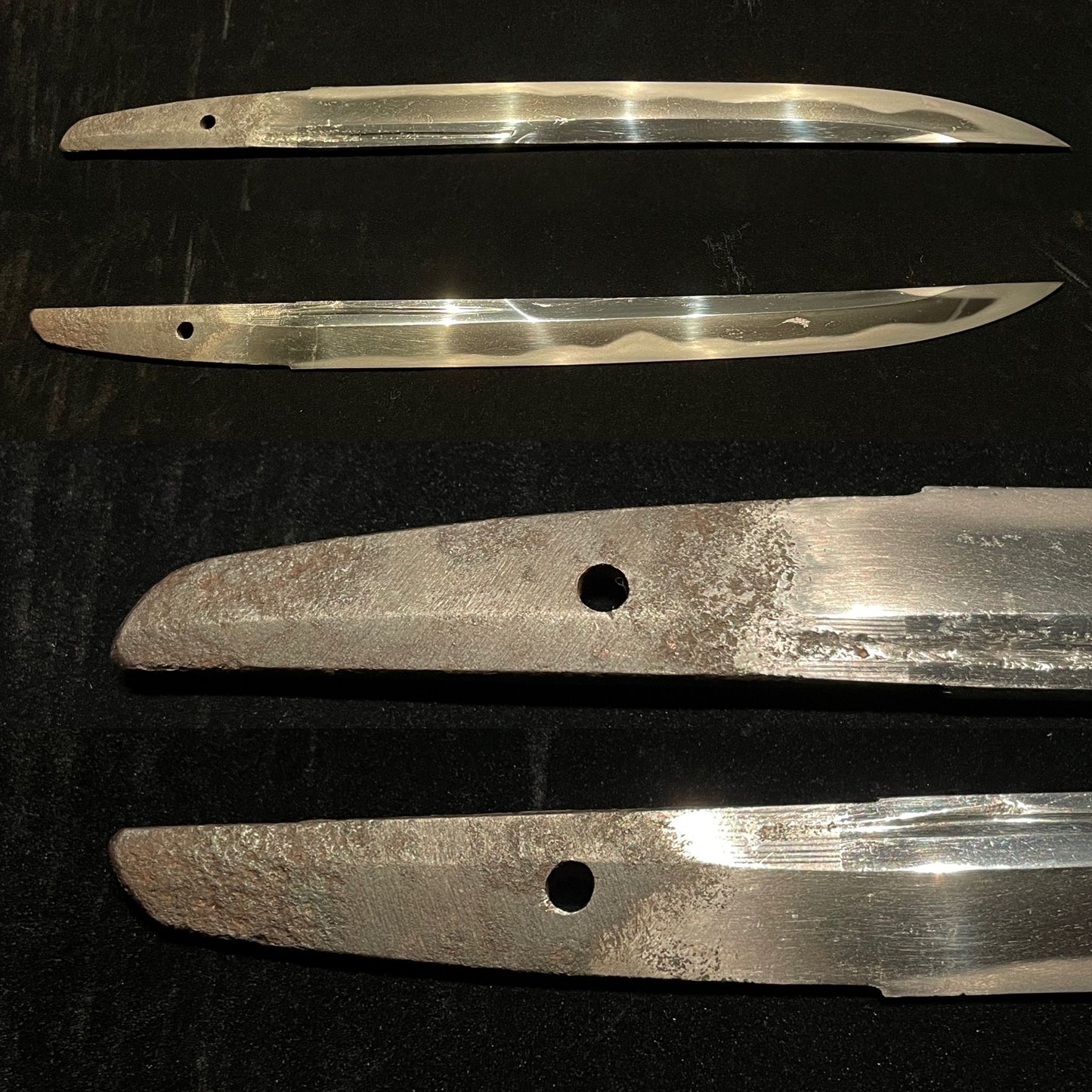 Unokubi Zukuri Polished TANTO, Edo period mumei