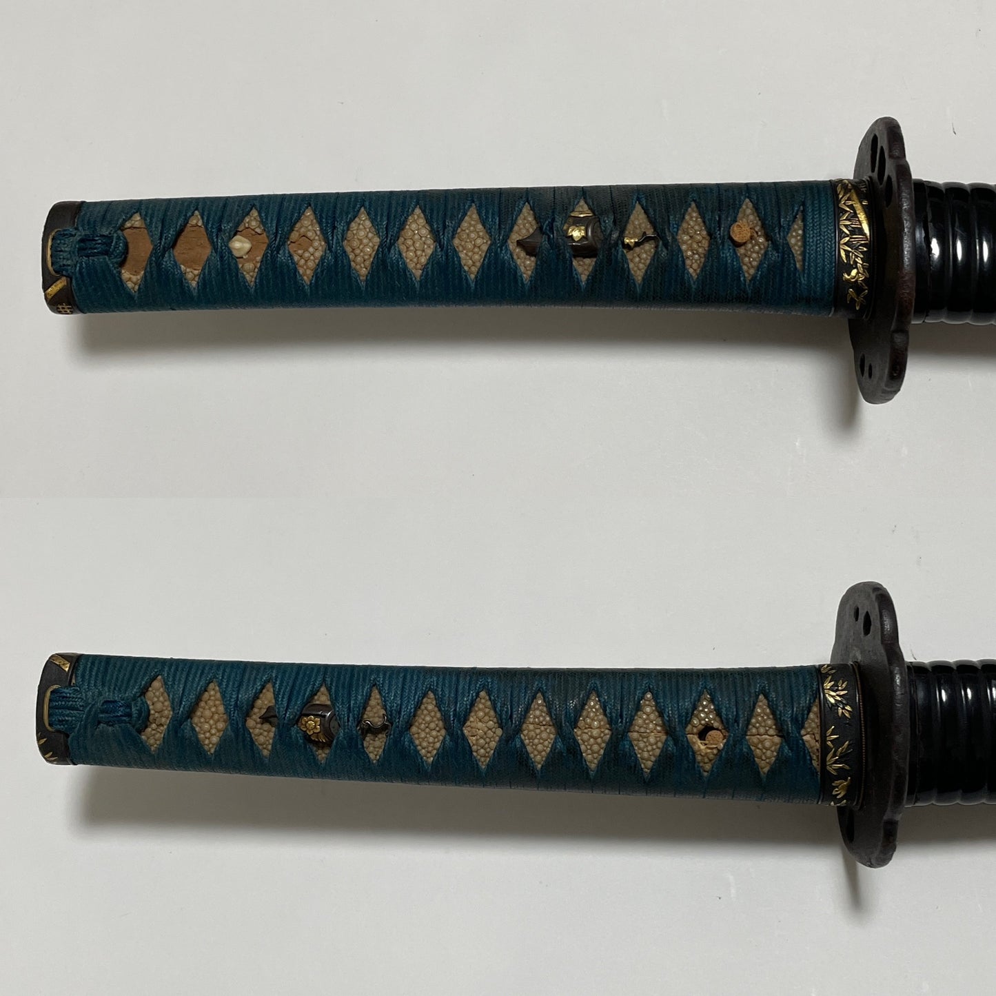 KATANA in Koshirae, Bamboo and Bird Fuchikashira, Edo period mumei