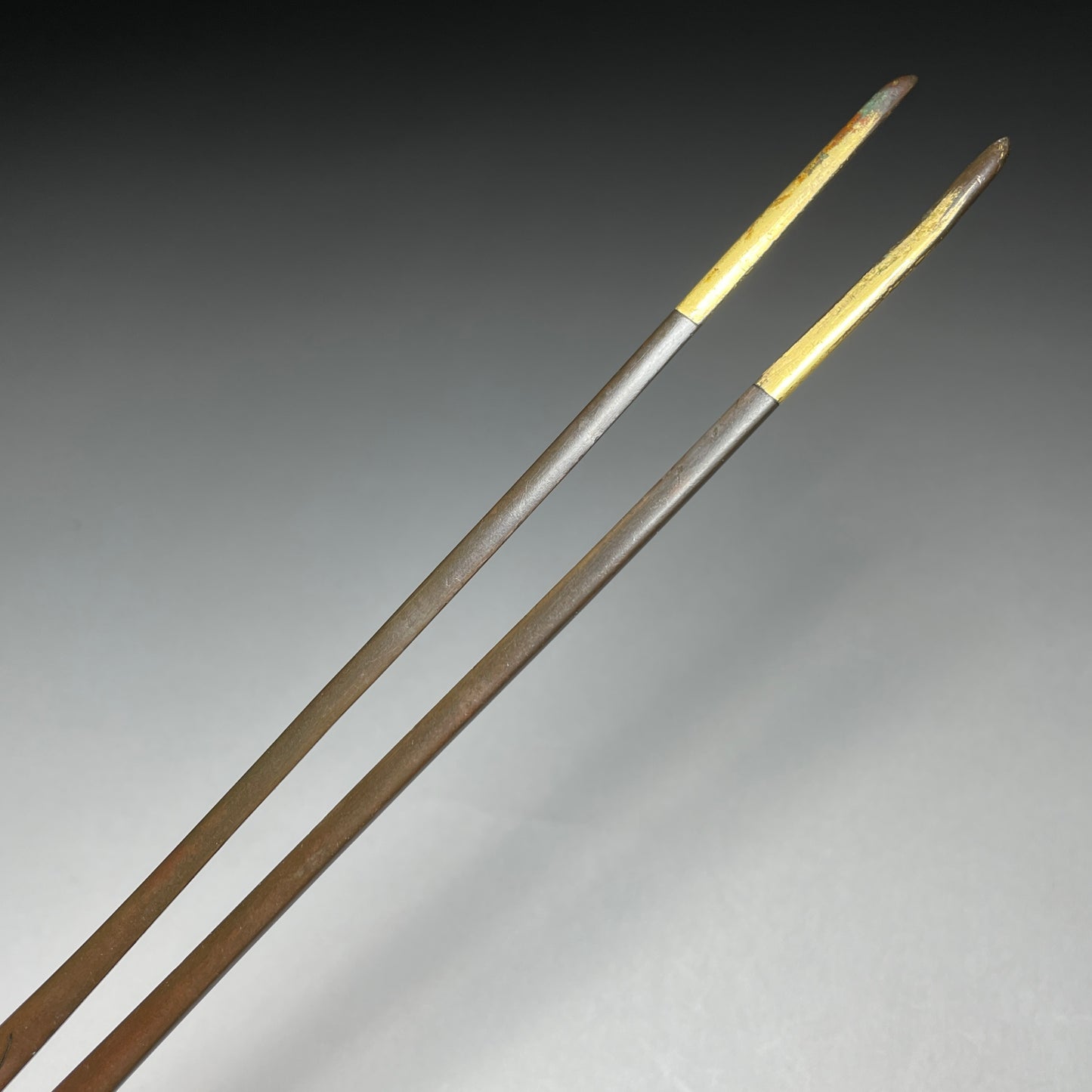 Copper WARI-KOGAI 素銅割笄, Edo period