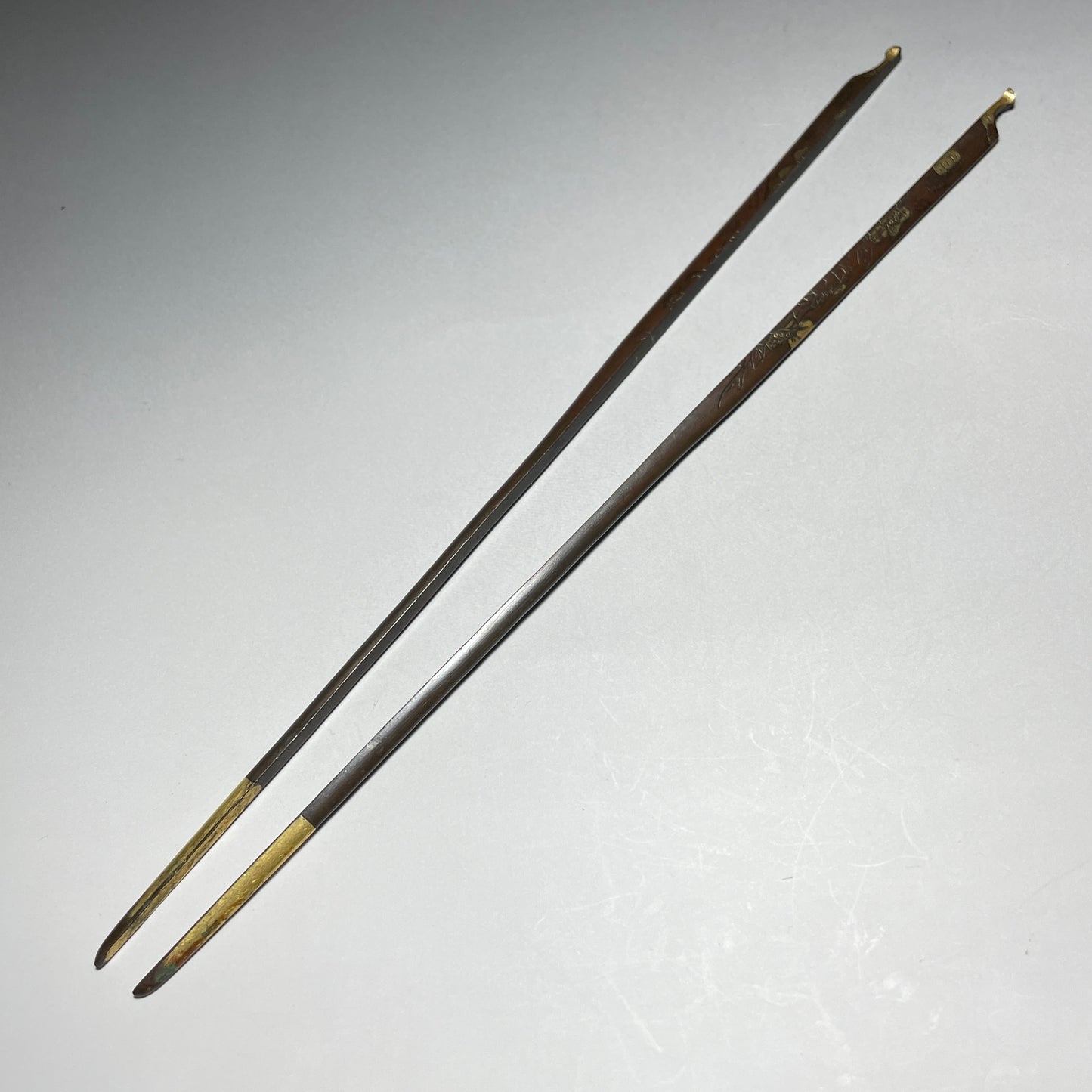 Copper WARI-KOGAI 素銅割笄, Edo period