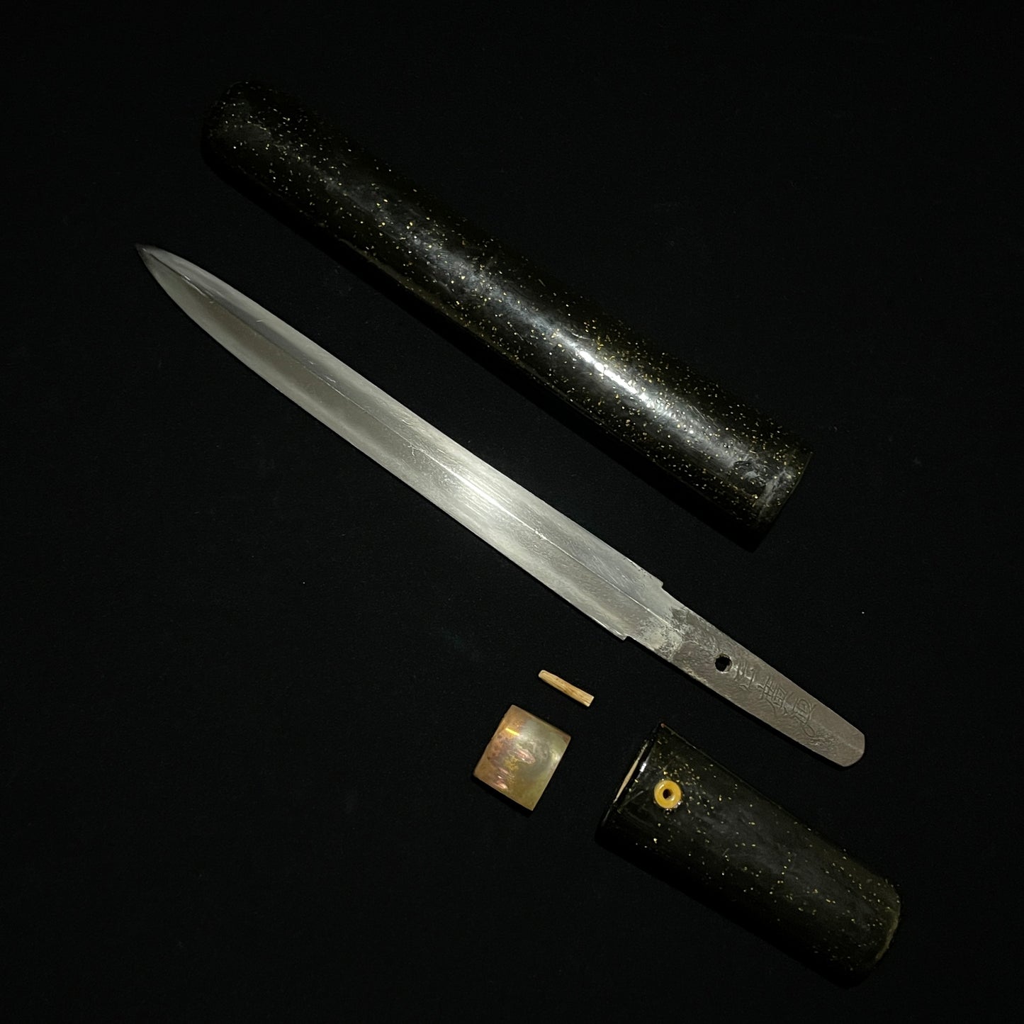 KEN Style MOROHAZUKURI Tanto 諸刃造短刀, Masahiro 正廣 signed, Edo period