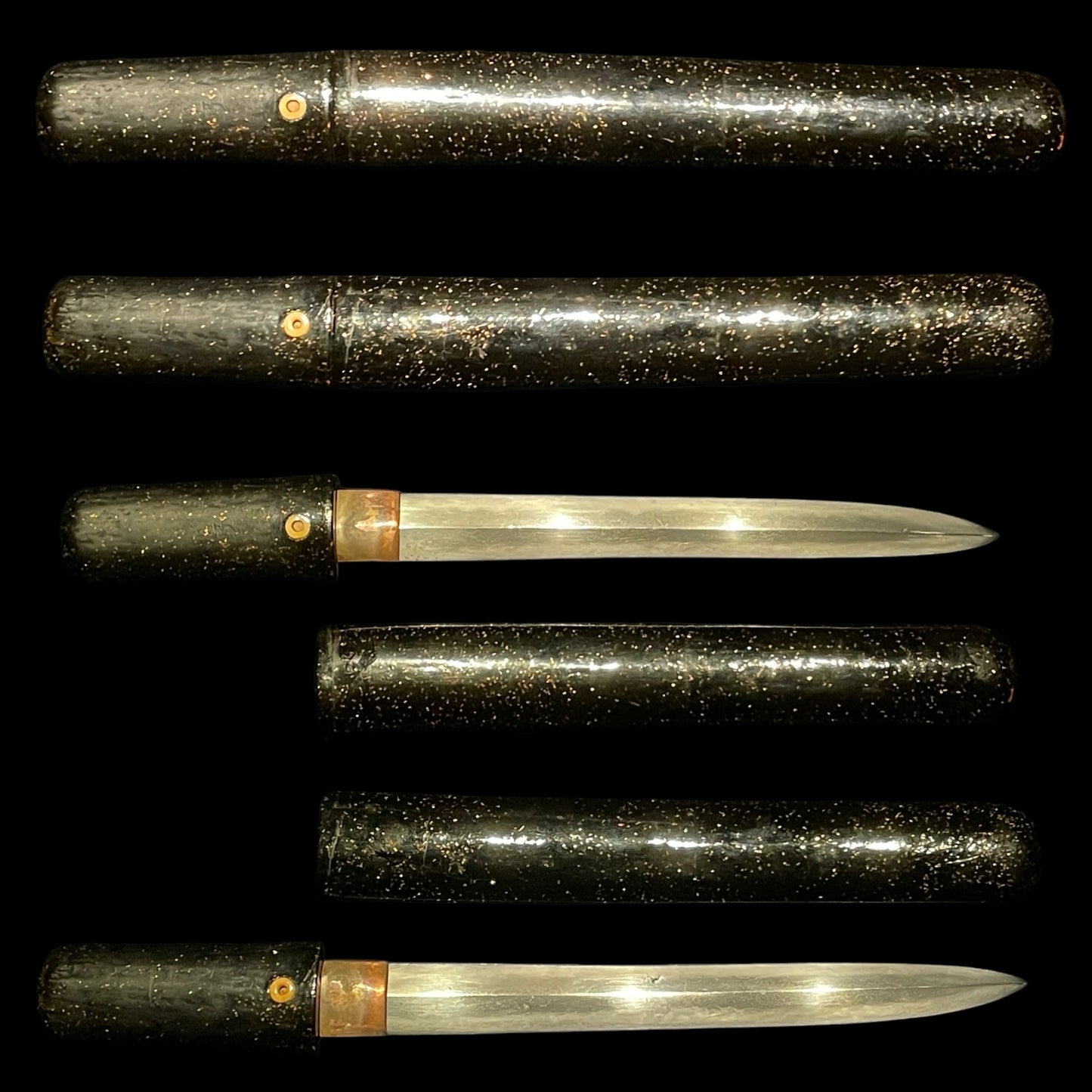 KEN Style MOROHAZUKURI Tanto 諸刃造短刀, Masahiro 正廣 signed, Edo period