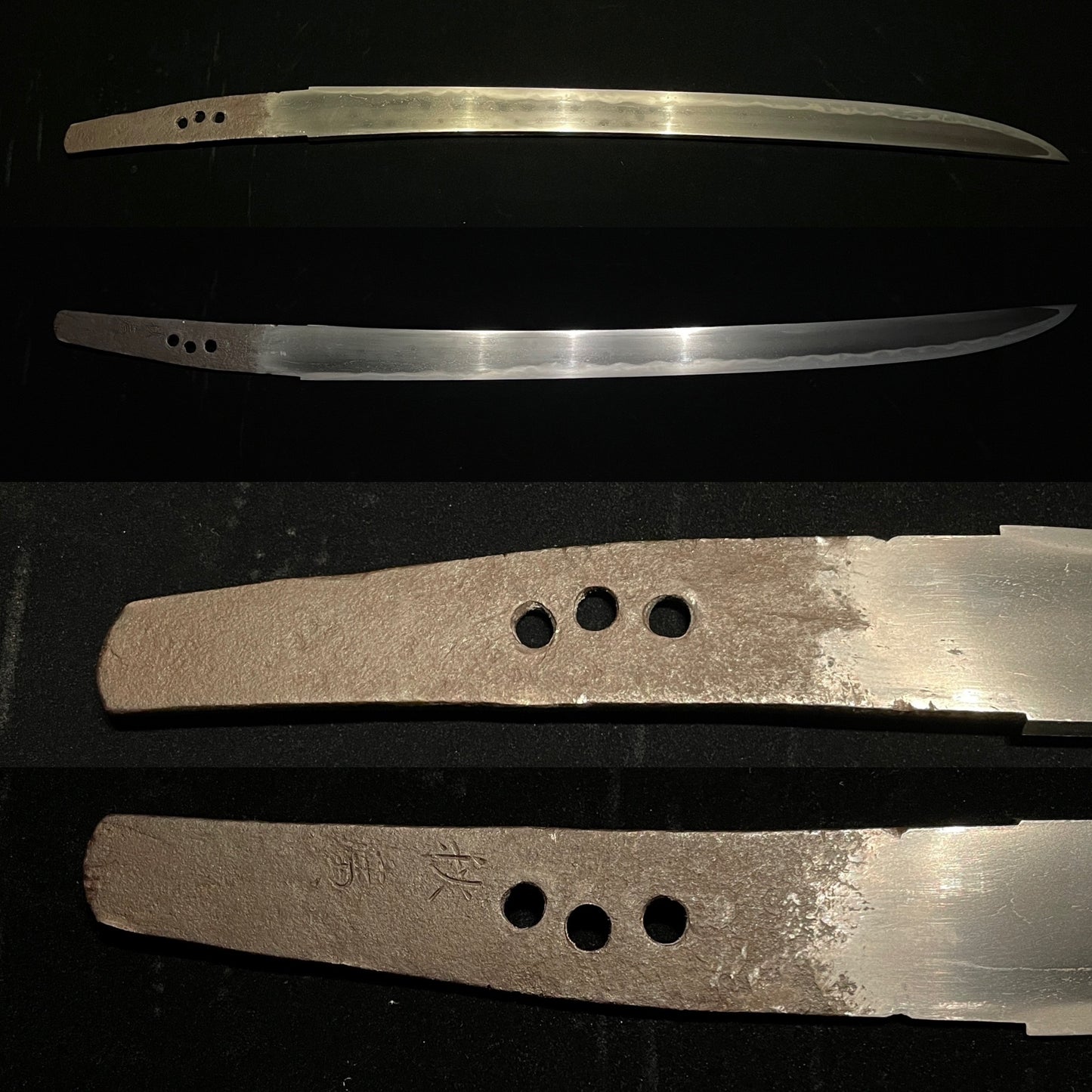 Hitatsura 皆焼 Sytle Tobiyaki 飛焼 WAKIZASHI, 秋広 Akihiro signed, Wide blade