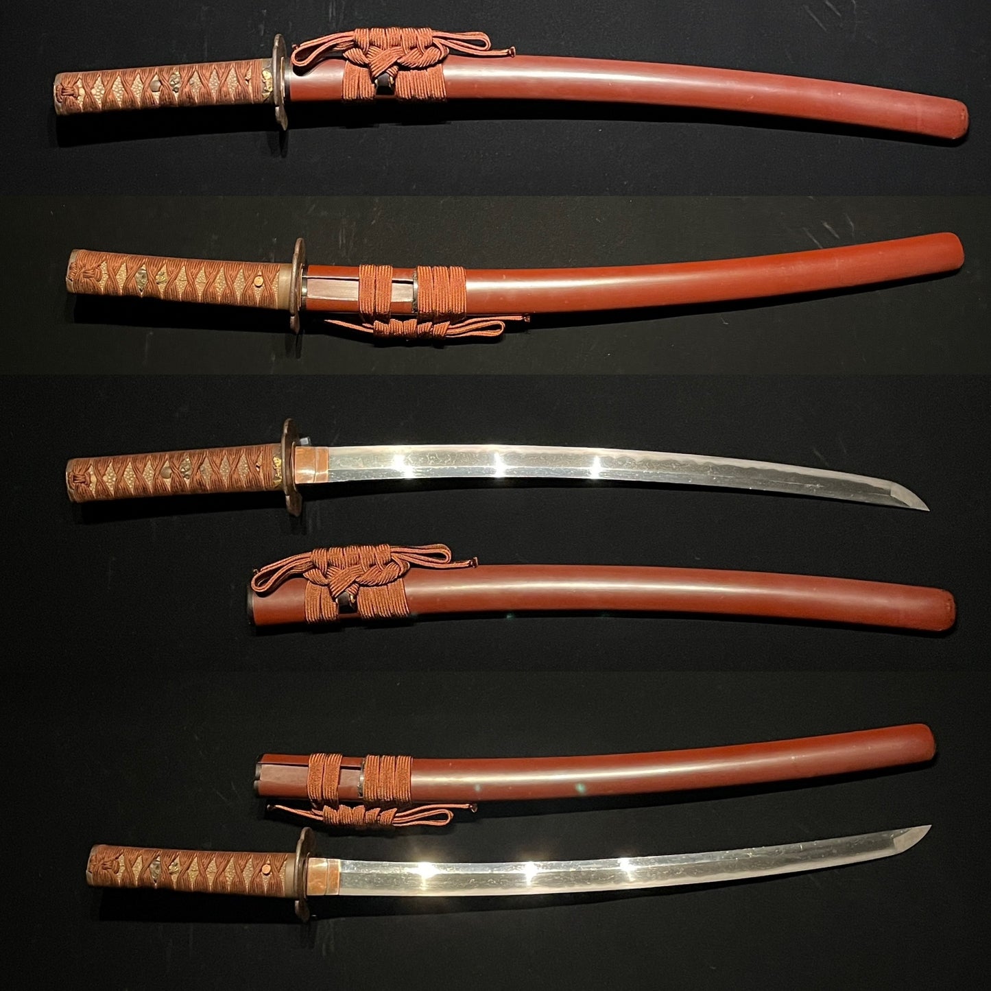 Red WAKIZASHI Kanetsugu 兼次 signed, Muromachi period