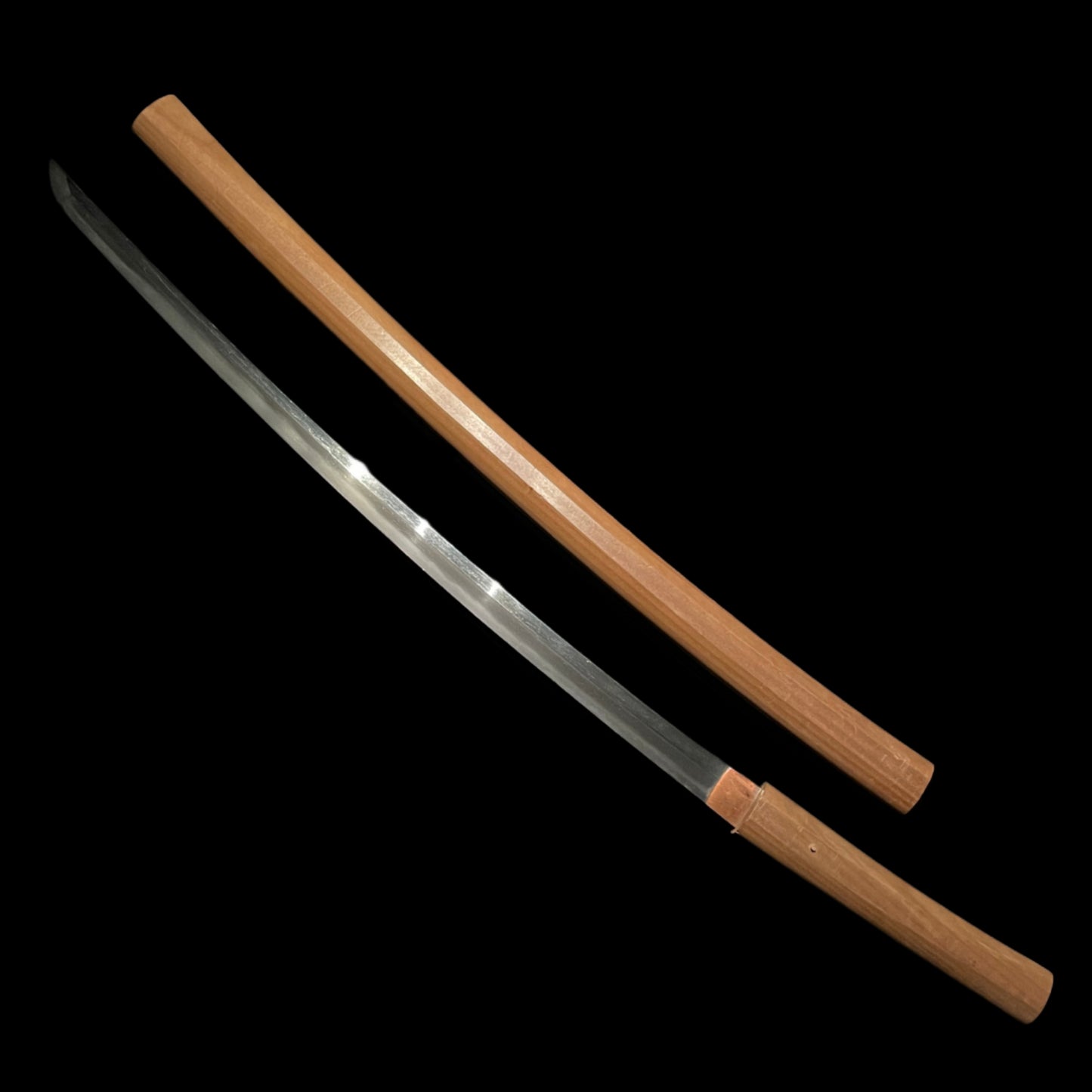 Signed KATANA in Shirasaya, Wide and Thick blade,