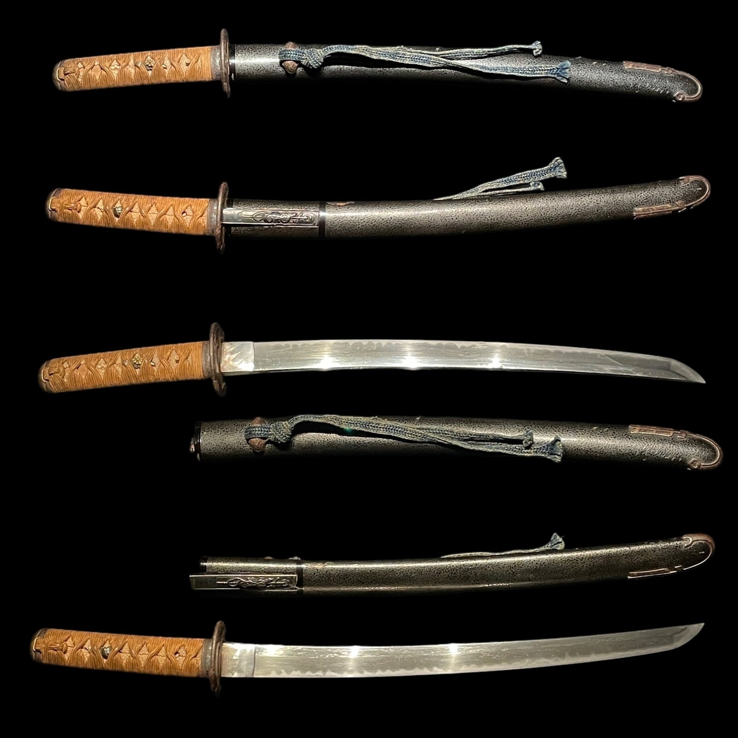 Arrow Kojiri WAKIZASHI, with Signed Kozuka, Edo period mumei