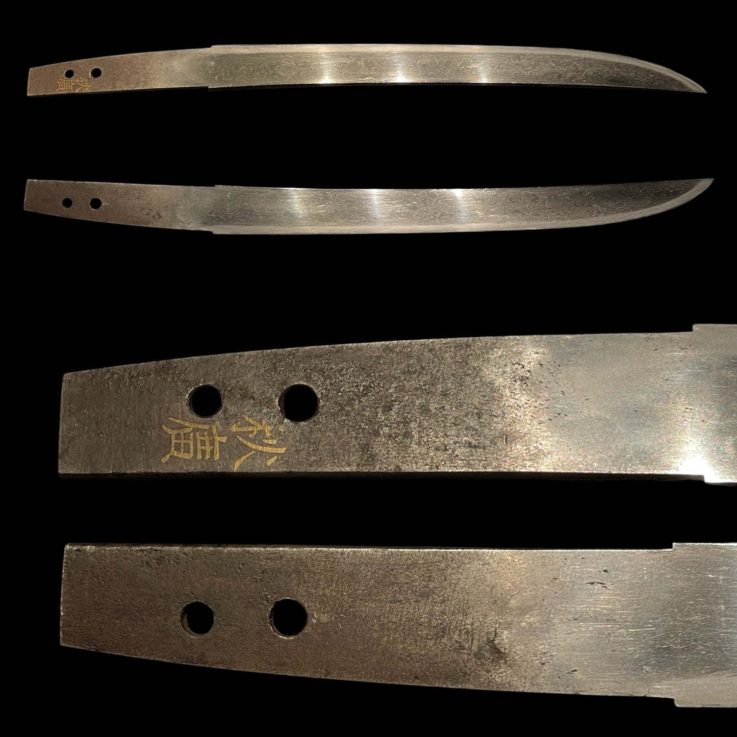 Oohadamono 大肌物 Tanto, Akihiro 秋広 Gold inlay signed 金象嵌銘, Muromachi period