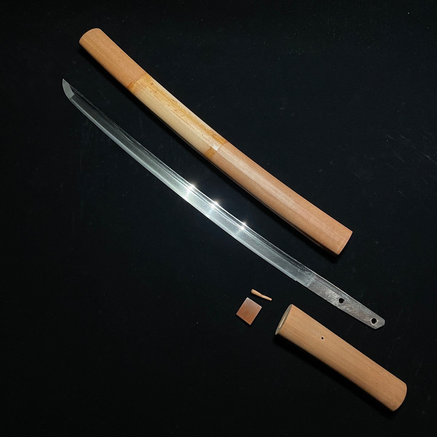 Bo-hi 棒樋 Wakizashi, Kakitoshi 掻き通し, KOTO Muromachi period mumei