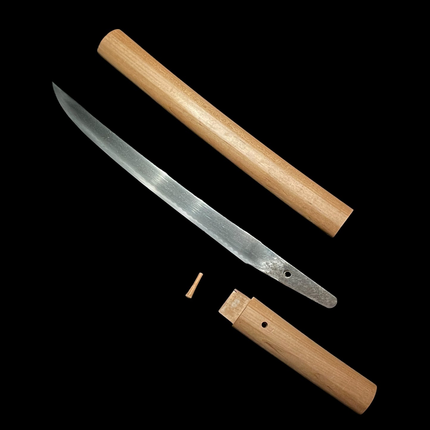 Gunome Hamon 互目刃文 Hirazukuri Tanto, Edo period mumei